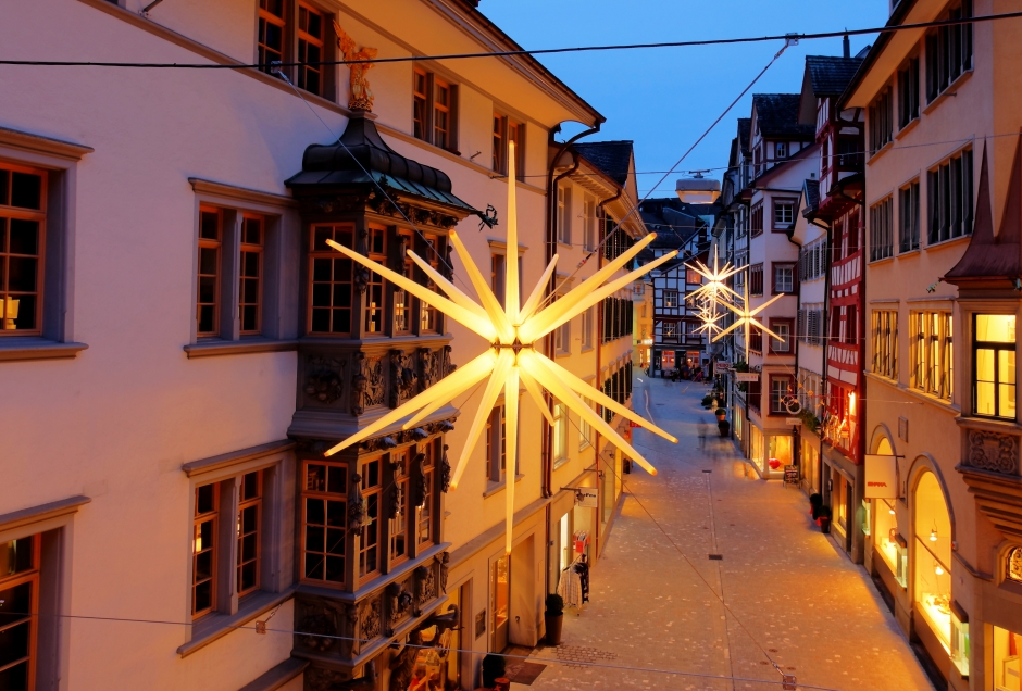 Weihnachtsbeleuchtung Stadt St.Gallen
